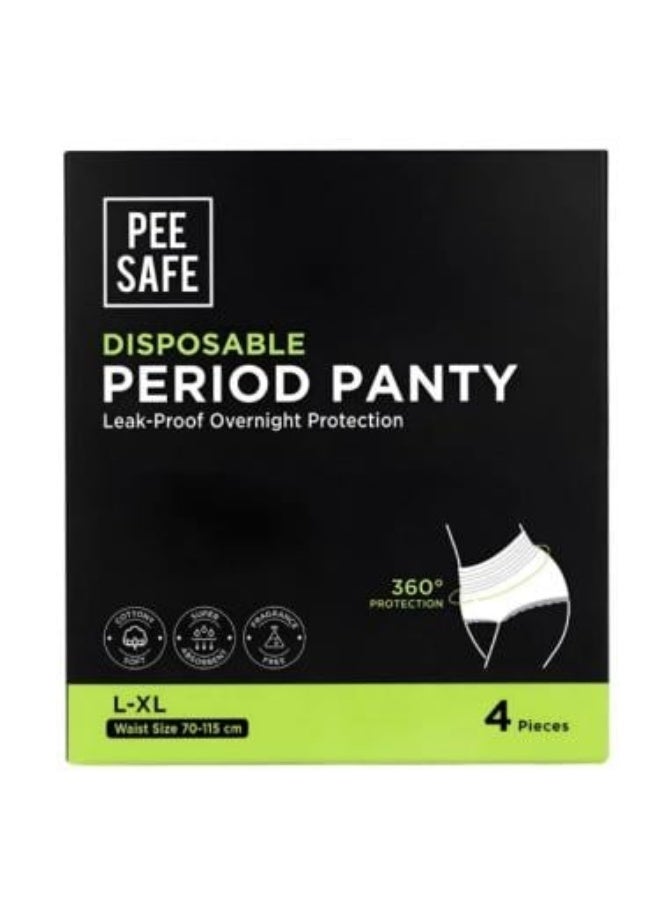 Disposable Underwear Pads Size Large to X-Large - 4 Pieces